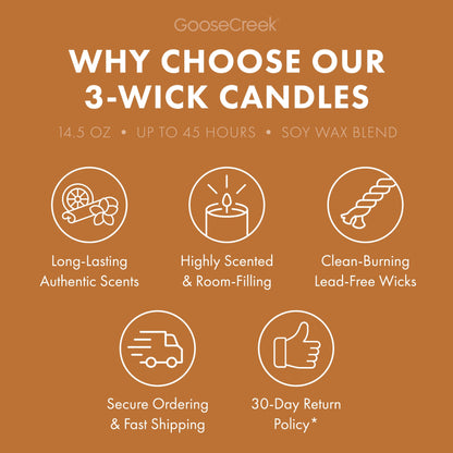 Cookie Butter Ice Cream 3-Wick Candle