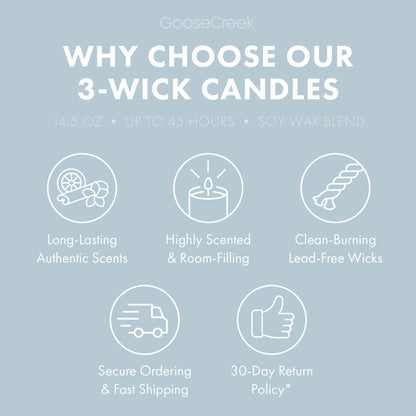 Soft Linen Breeze 3-Wick Candle